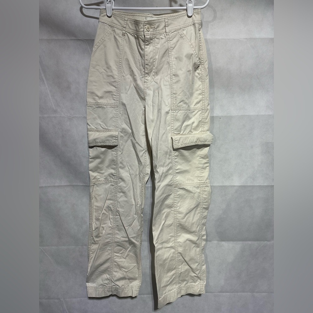 VTG Y2k Abercrombie & Fitch Women’s Cargo Parachute Style Pants Size 6 L Tall